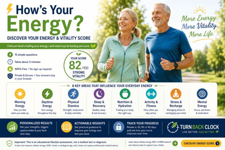 How’s Your Energy? Discover Your Energy & Vitality Score